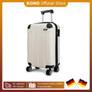 KONO 65x42x26cm Medium Grow Suitcase Lightweight Hard Case 65L Trolley suitcase with 4 Twin wheels ABS