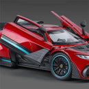 1:18 Benzs One Alloy Sports Car Model Diecasts Metal Concept Racing Vehicles Car Model Sound and Light Simulation Kids Toys Gift