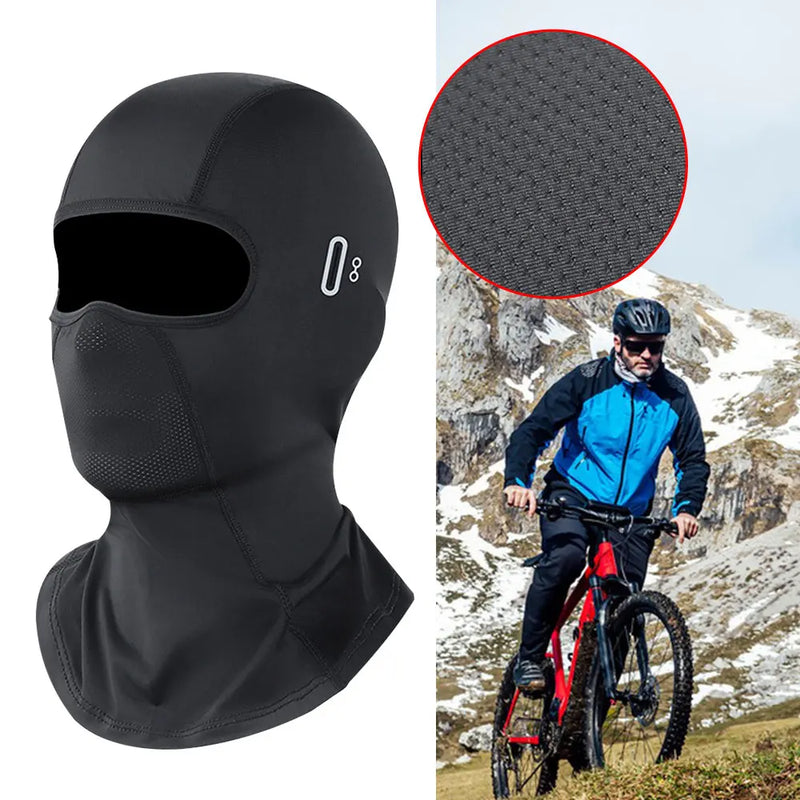 Motorcycle Balaclava Summer UV Protection Glasses Face Breathable Hole Men Women Quick-Drying Motorcyclist Mask