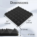 TOUO Acoustic Foam Panels 6/12/24 Pcs Soundproof Foam Wall Panels Studio Soundproofing On The Wall KTV Room Sound Proof Foam