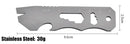 8 IN 1 MINI TC4 Titanium Alloy Crowbar Bottle Opener Graduated scale Hexagon Wrench EDC Outdoor Tools Multifunction Camping Gear