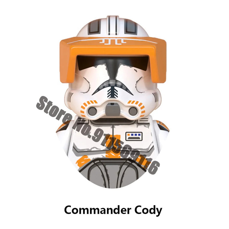 ARC Clone Troopers Building Blocks LUKE Skywalker Mandalorians Boba Fett Palpatine Yoda R2D2 Bricks Action Figures Toys