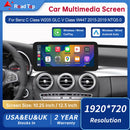 Touch Display Multimedia Player for Mercedes Benz C Class W205 GLC V Class W447 2015-2019 NTG5.0 GPS Carplay Screen