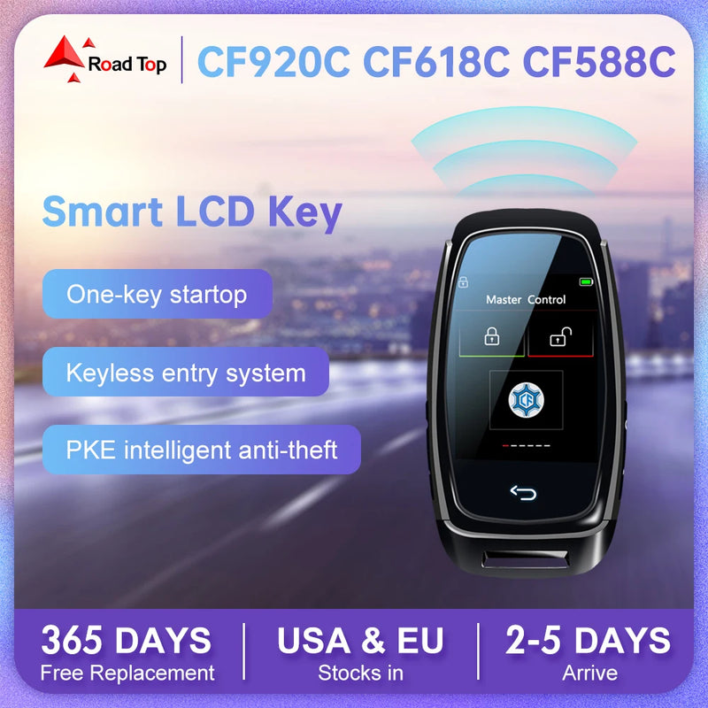 2024 New Universal LCD Smart Key APP Customized Wallpaper For BMW/Audi Cars LCD KEY Comfortable Entry Auto lock