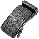 Men's Belt Buckle Accessories Business Ratchet Automatic Alloy Metal Buckle For 3.5cm Width Leather Belt Strap No Holes