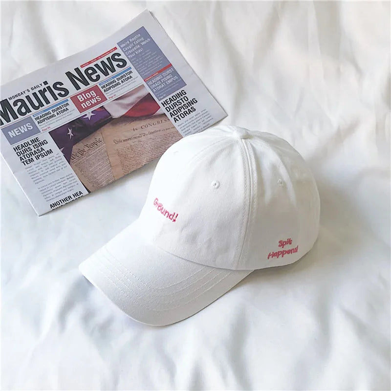 Fashion Letter Embroidery Baseball Cap Unisex Candy Color Soft Top Adjustable Sports Sun Hat Women Men Casual Hip Hop Dad Caps