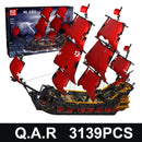 Mould King 13109 Movie Toys The MOC Queen Anne's Revenge Ship Model Assembly Building Block Brick Kids Christmas New Year Gifts