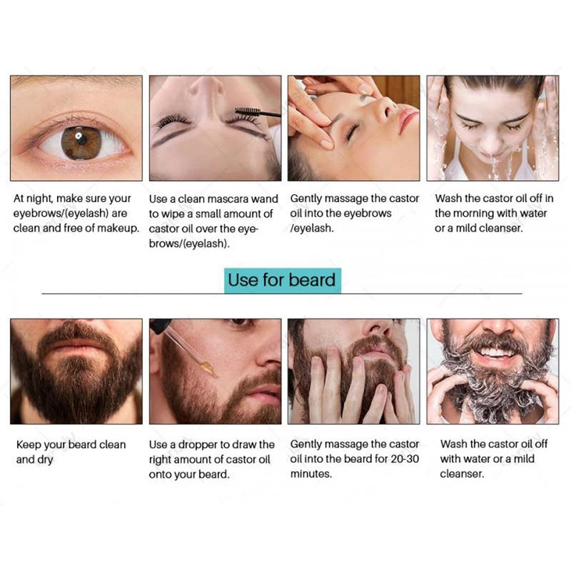 Men Beard Growth Oil Natural Hair Grower Protects Organic Beard Essential Oils Hair Essence Enhancer Care