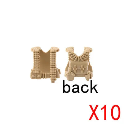 WW2 Military Building Blocks Mini Bricks Solider Figures Gifts Weapon Equipment Accessories USA Greman Vests Armor Toys For Kids