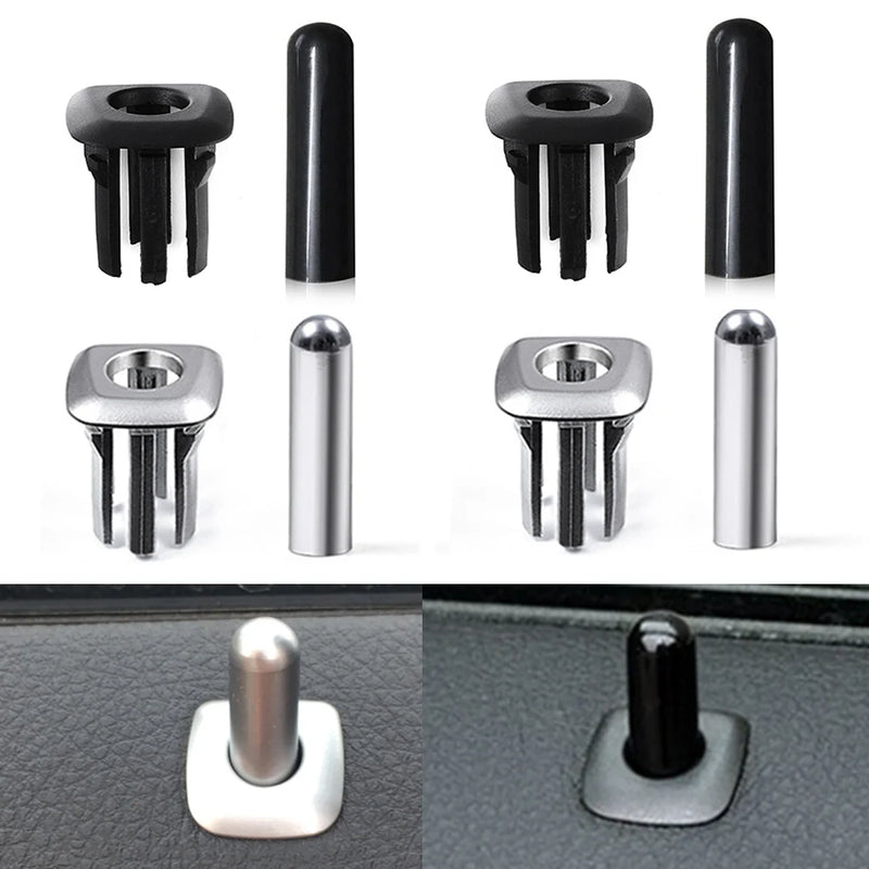 Car Interior ABS Door Latch Pin Security Door Lock Screw Knob Cap Cover For BMW 5 Series F10 F11 2010 2011 2012 2013 2014 2015