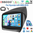 ESSGOO 9" Android 14 Display Car Stereo Radio GPS Navigation For Hyundai ix35 2009-2015 Carplay Android Auto SWC USB Wifi BT FM