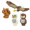 MOC City Animal Zoo Fram Accessories Building Block Figures Goat Sheep Eagle Owl Panda Parrot Seagull Penguin Bricks Toy Gift