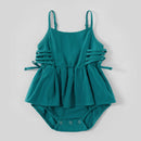 PatPat 2022 New Arrival Summer Mosaic Family Matching Turquoise 100% Cotton Sets (Tank Dresses - Rompers - Tops)  Family Look