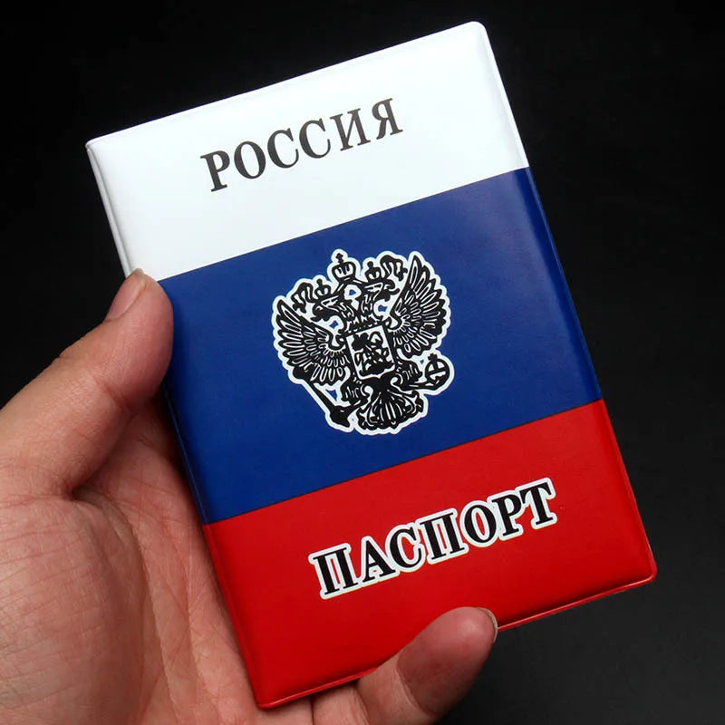 Russia Passport Cover CCCP Soviet Leather Covers for Passports Ussr Passport Holder Men Women Travel Organizer