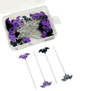 50/100pcs Dressmaking Pins Embroidery Patchwork Pins Accessories Halloween Bat Sewing Needle DIY Sewing Tools Decoration
