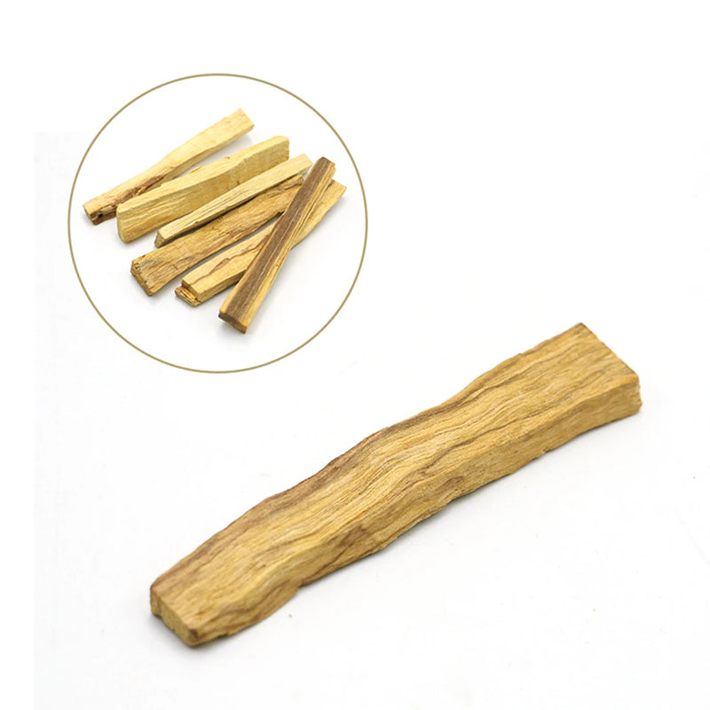 1-5pcs Palo Santo Natural Incense Sticks Wooden Smudging Stick Aromatherapy Burn Wooden Sticks No Fragrance No Smell