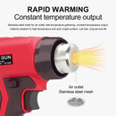 360W Cordless Heat Gun Portable 400℃ Hot Air Gun with 4 Nozzle Fit for Milwaukee 18V Battery (No Battery)