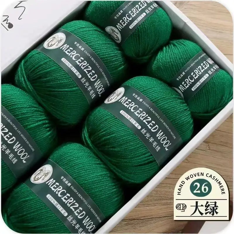 Hand-knitted Mongolian Cashmere Yarn for Cardigan Hat and Sweater, Worsted Woolen Wool, Hand-knitted Thread, 100g