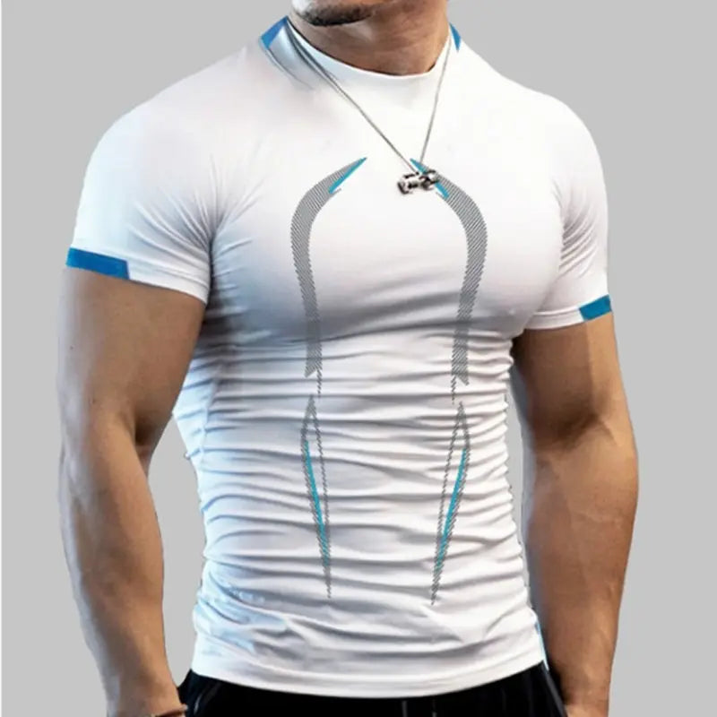 Men New Compression Shirt Men Fitness Gym Super Hero Sport Running T-Shirt Fitness Training Breathable Quick Dry Short Sleeve