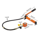 10/20T Hydraulic Ram Cylinder Jack Low Profile Porta Power Ram Single-Acting Mini Jack Ram with CP-180 Hydraulic Hand Pump