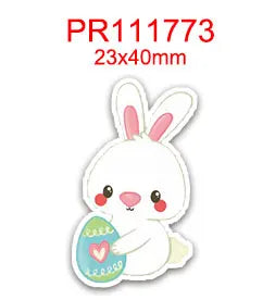 5 Yards Easter Rabbit Printed Grosgrain Satin Ribbons For Bows DIY Craft Decoration Packaging Supplies, 10 Pieces Resins. 59086
