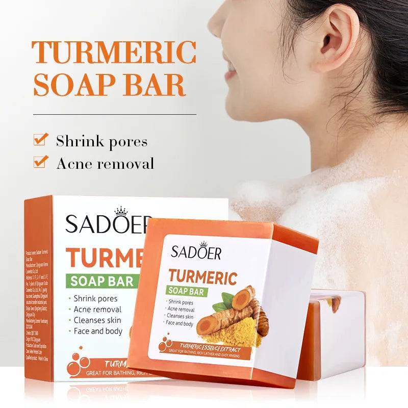 Kojic Acid Dark Spot Remove Soap for Cleaning the Face Oil Control Even Tone Skin Products Natural Turmeric Soap Bar New