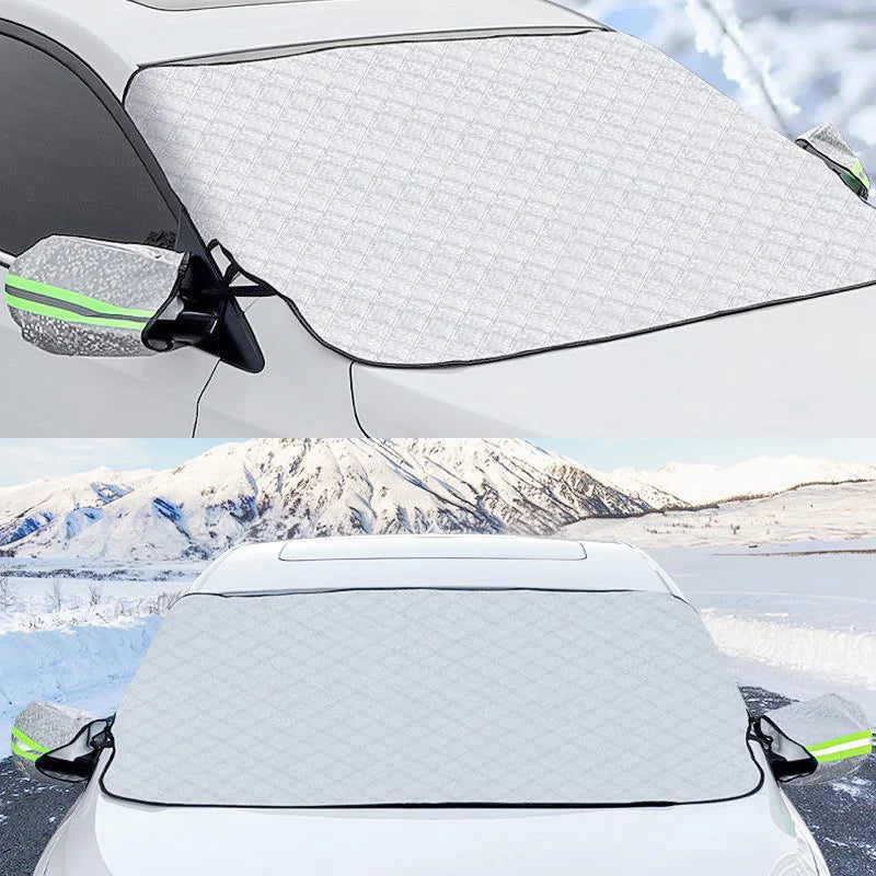 Windshield Cover for Ice and Snow, for Snow, Ice, UV,  Mirror Protector, Windproof Sunshade Cover for Cars, common to most cars