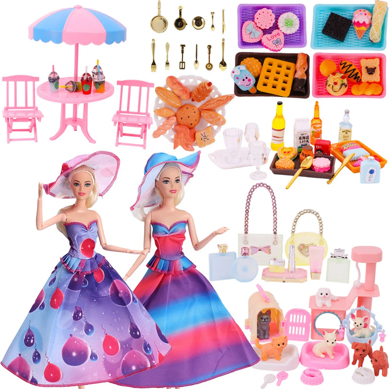 Dress+Picnic Miniature Items For Barbie Clothes Accesories BJD Blyth 1/6 1/12 Doll House Furniture