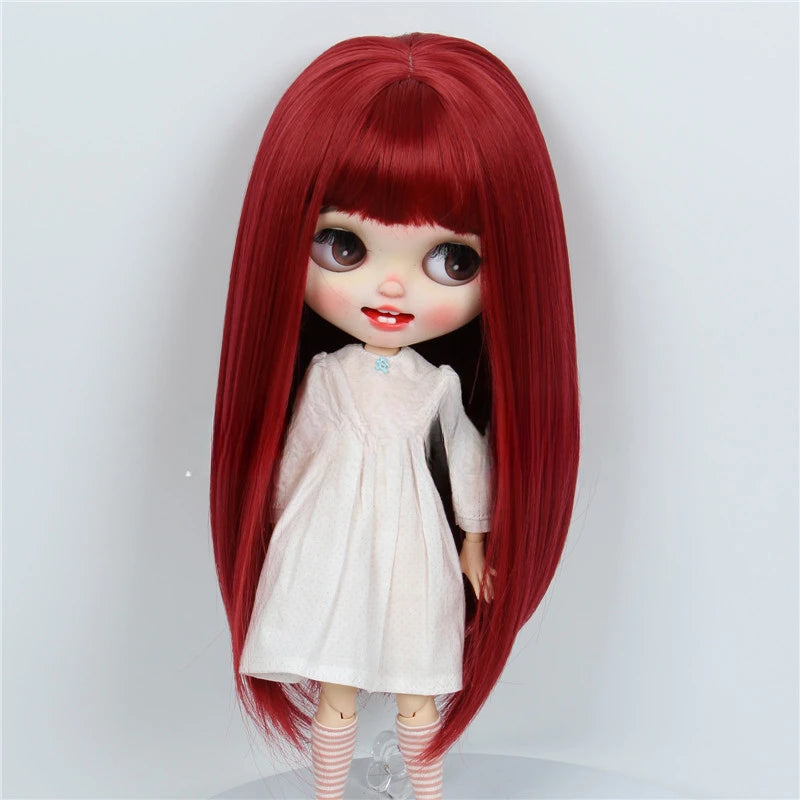 Blythe Little Doll Wig, Straight Hair Collection, Just Wigs Without A Head Shell, High-temperature Silk