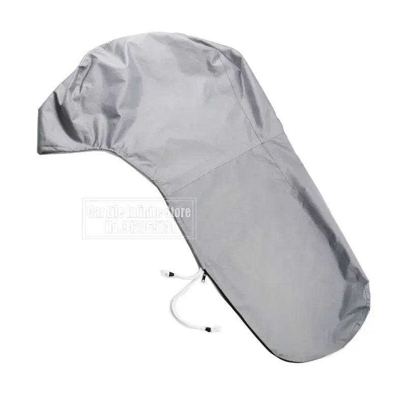 600D 6-225HP Full Outboard Motor Engine Boat Cover Grey Waterproof Anti-scratch Heavy Duty Outboard Engine Protector