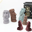 Hot Big Nose Stone Man Candle Silicone Mold Easter Island Moai Statue Crafts Abstract Carving Upper Body Epoxy Resin Mould