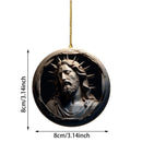 2024 Nativity Scene Hanging Ornaments Christmas Decoration Wall Hanging Jesus Angel Easter Christ Room Home Decorations