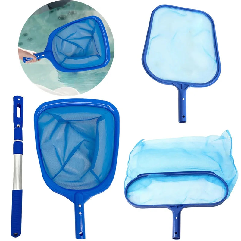 Swimming Pool Cleaner Net Detachable Telescopic Rod Pool Skimmer Fish Pond Cleaning Filter Swimming Pool Spa Leaf Trash Net