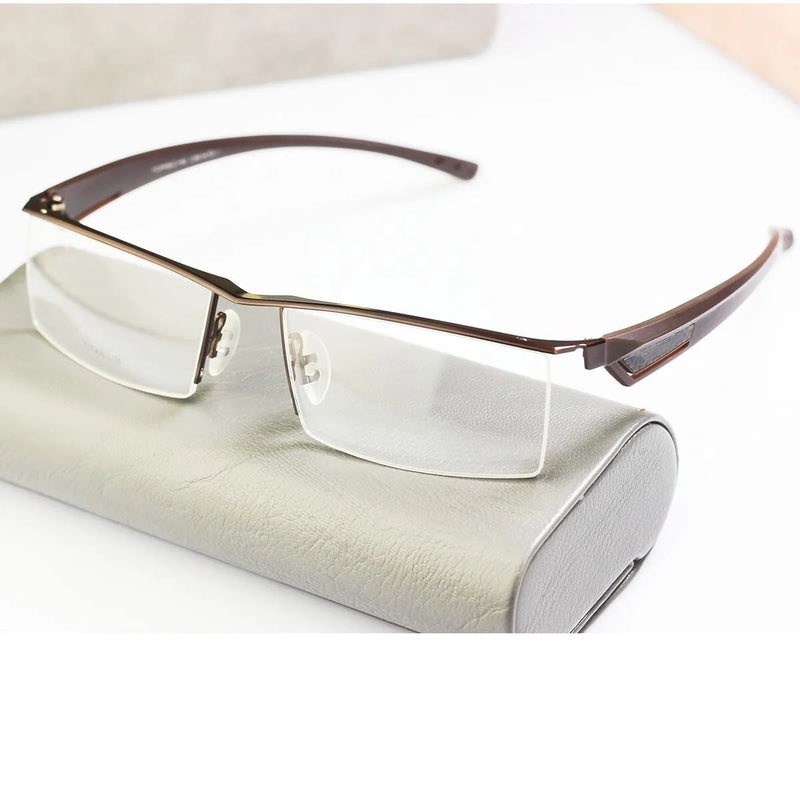 Vazrobe 160mm Oversized Eyeglasses Male Black Gold Glasses Frame Men Spetacles Prescription Semi Rimless Huge Large Wide Face