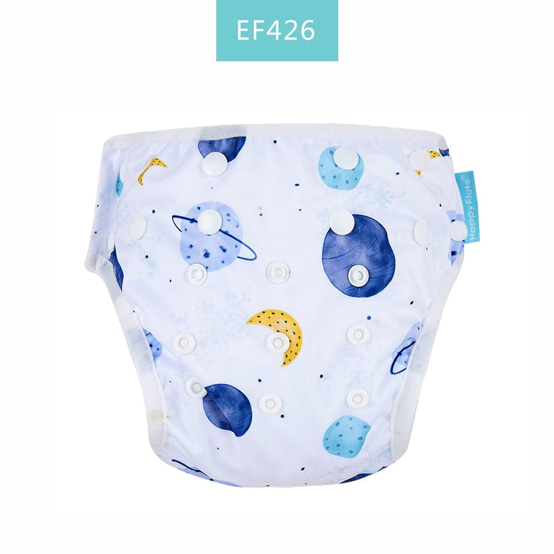 Happy Flute 1pc Baby Summer Waterproof Adjustable Cloth Diapers Pool Pant Swimming Diaper Cover Reusable Washable Baby Nappy