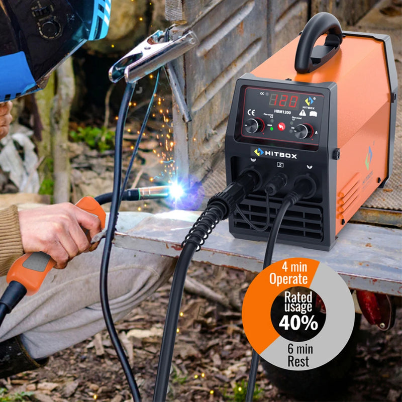 HITBOX MIG-200 3 in 1 IGBT Inverter Welder 220V MIG/MMA/Lift TIG Synergy Welding Machine Portable ARC Welder With Soldering Tool