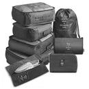 8Pcs/set Large Capacity Luggage Storage Bags For Packing Cube Clothes Underwear Cosmetic Travel Organizer Bag Toiletries Pouch