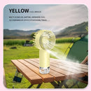Handheld Spray Fan，Mini Air Conditioner USB Rechargeable Portable Humidifier Mist Cooler Cooling Spray Humidifier Fan for Office