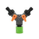 Garden Tap Water Splitter 1/2" 3/4" Female Thread 2-Way Garden Hose Y Type Watering Adjustable Switch Water Controller Valve