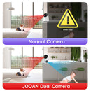 JOOAN 4K 6MP IP Camera Dual Lens Dual Screen CCTV Security Camera 5G WiFi Home Baby Monitor Auto Tracking Video Surveillance Cam