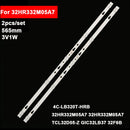 2PCS Backlight TV Strip LED For TCL 32inch 5led 32HR332M05A7 32HR332M05A7 TCL32D05-Z GIC32LB37 32F6B,32S5300 32S6400 L32S6500