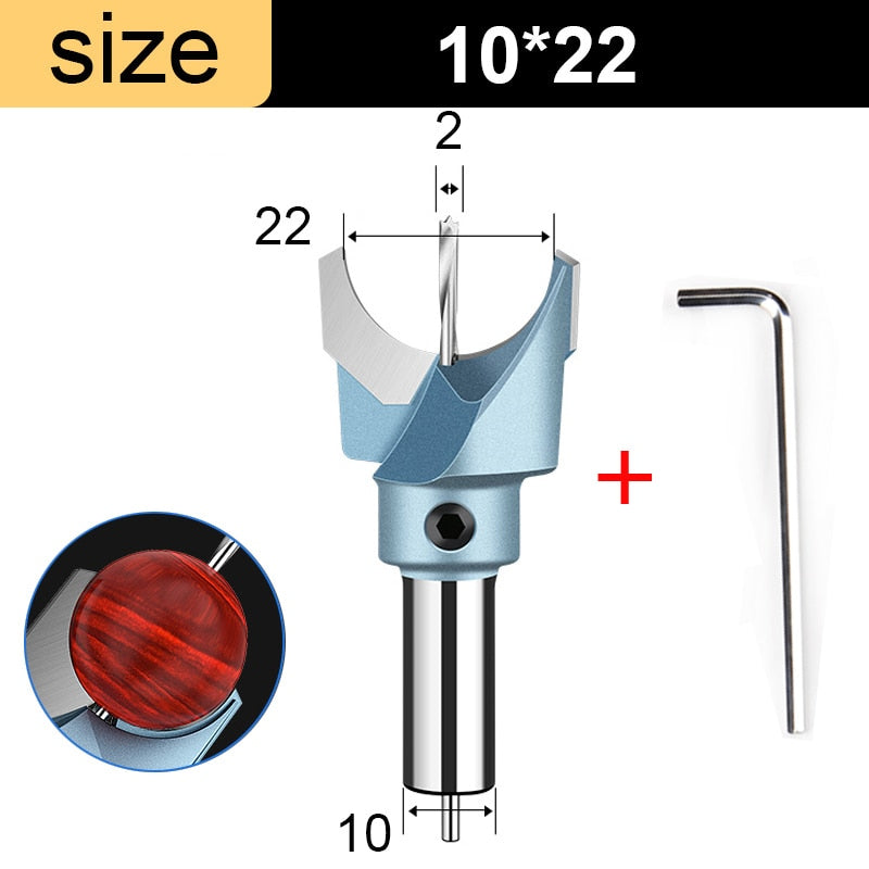 Tideway Dia.6-30mm Carbide Woodworking Bead Drill Bits 10mm Shank Wooden Buddha Ball Router Bit Beads Industrial Grade Hand Tool