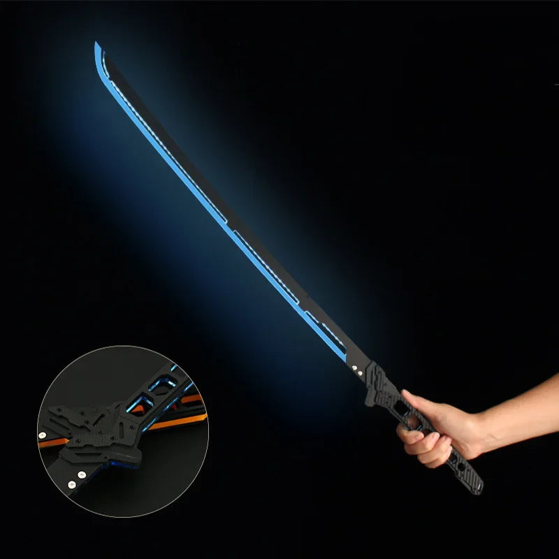 108cm Cyberpunk Lightsaber Sword Toy Katana Cosplay Acrylic Keyring Weapon Model Keychain Game Peripherals Unedged Safe Gifts