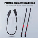 1-10PCS Fishing Rod Protection Sleeves Luya Bundle Rod Belt Adjustable Fishing Rod Sleeves Cover Strap Rod Organizer Fish Tool
