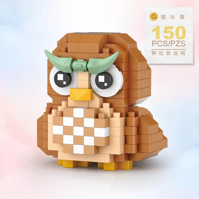 Loz Mini Blocks Cute Cats ,NEW Creative Owl Streetscape Coffee Shop Assembly,City DIY Educational Boys and Girls Kids Toys