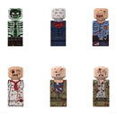 Halloween Zombies FigureAssembled MOC Building Blocks Ghost  Cemetery Vampire Skeleton Pumpkin Bricks Gift Children