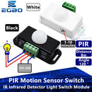 1~4PCS DC 12V 24V 6A Automatic Adjust PIR Motion Sensor Switch IR Infrared Detector Light Switch Module for LED Strip Light Lamp
