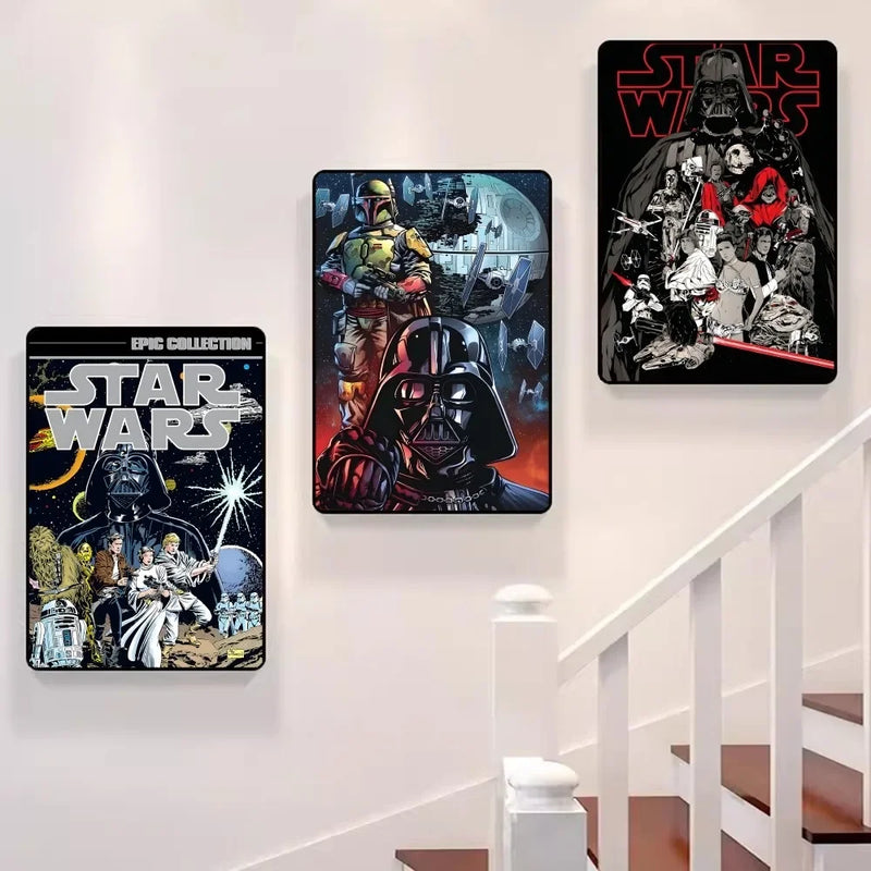 Star Anime War-s Anime Posters Sticky HD Quality Wall Art Retro Posters for Home Kawaii Room Decor