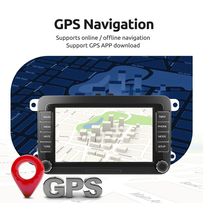 ESSGOO Android 14 4G 64G For Volkswagen Passat b6 b7 golf 5 6 Polo Jetta Skoda Car Radio Multimedia Player GPS WiFi RDS Carplay