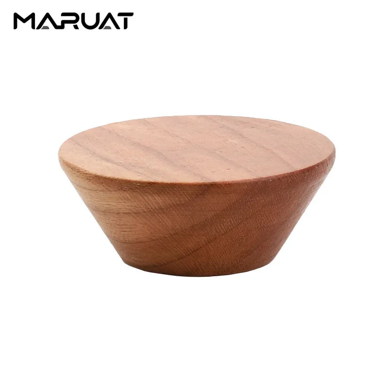 Round Knob Handle Solid Wood Wardrobe Cabinet Door Drawer Cabinet Handle Single Hole Furniture Handle Rustic Style